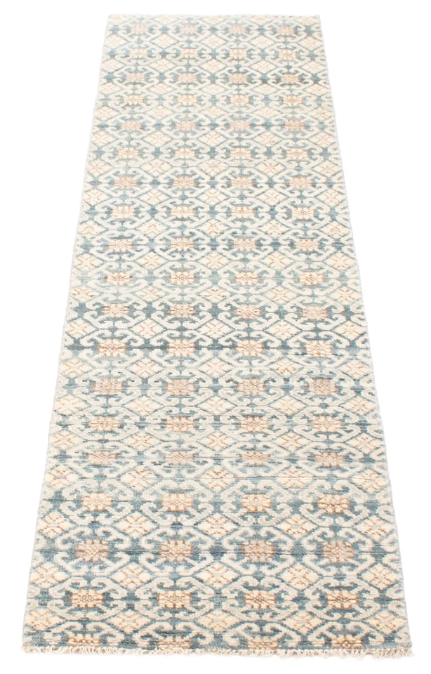 2'8" x 9'11" Vintage Hand-knotted Runner Rug Traditional Oriental Wool Carpet - Image 3 of 4