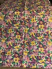 Vintage V. I. P. Print Joan Messa yellow purp...