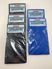 Jumbo Stretchable Book Cover Lot of 5, Blue (2), Black (3)
