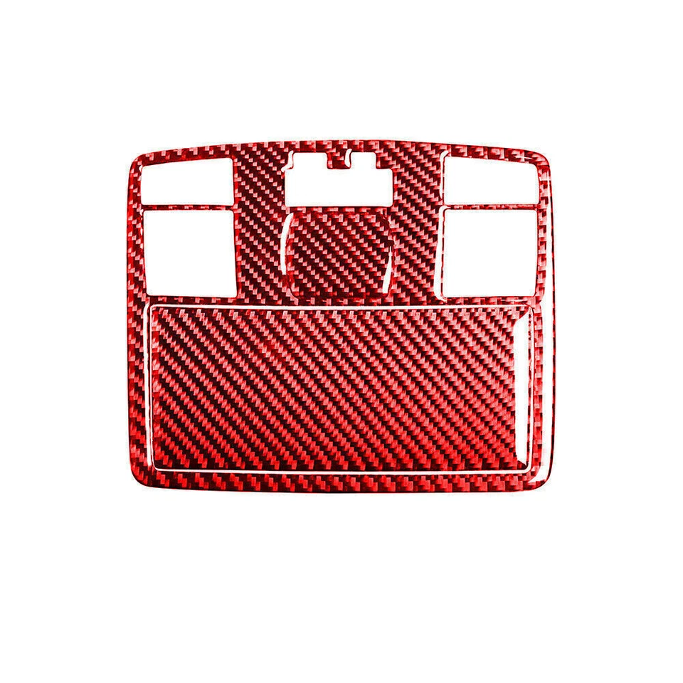For Mazda RX-8 Vinyl Red Carbon Fiber Interior Front Overhead Light Cover Trim — 第 2/4 张图片