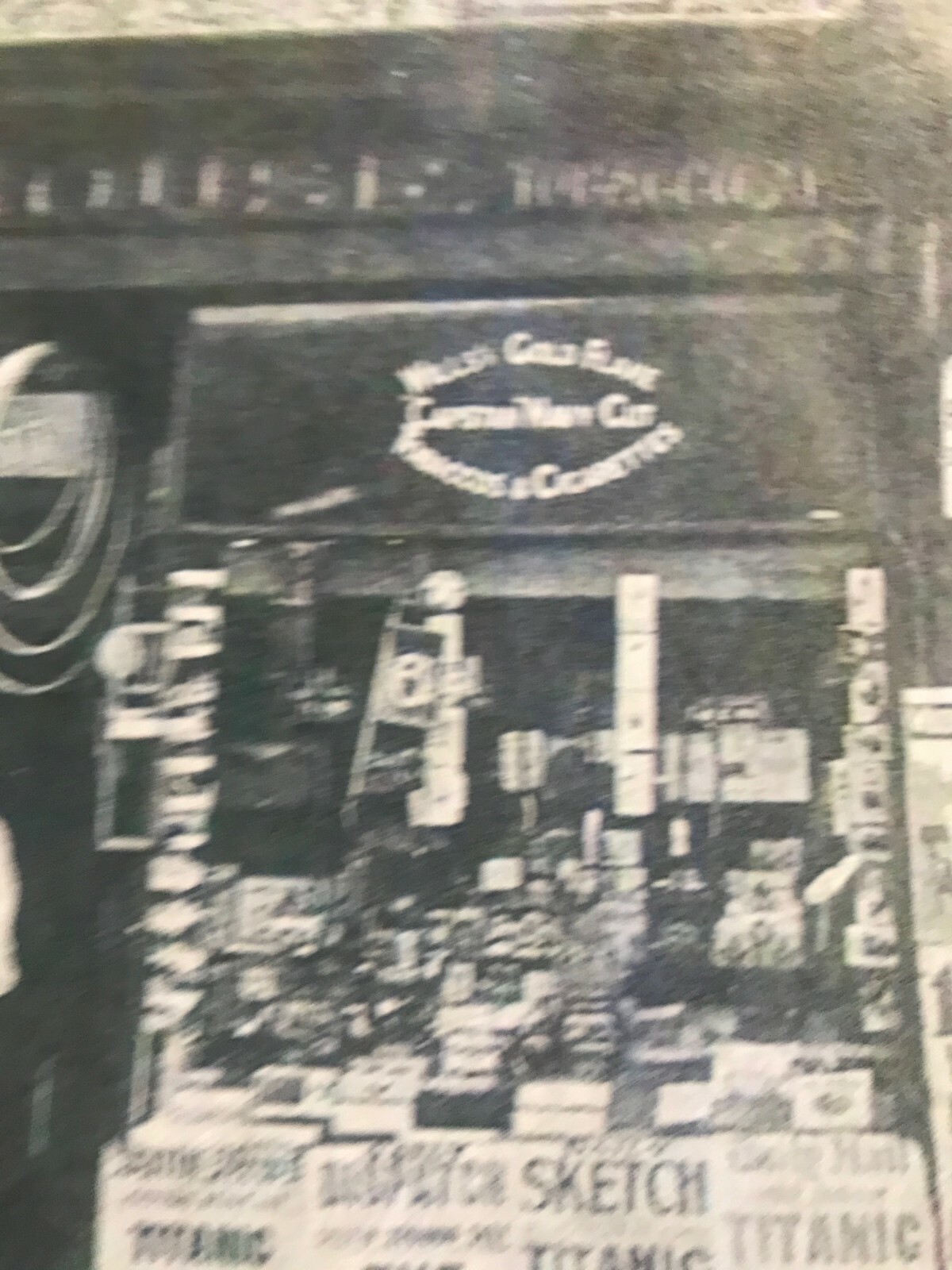 RMS TITANIC, PENNY LANE SHOPPE KEEPER LIVERPOOL, TITANIC SINKS RP 1912