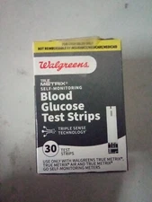 2 Walgreens Blood Glucose Test Strips. True Metrix. Exp: 3/26-5/26 Damaged Box