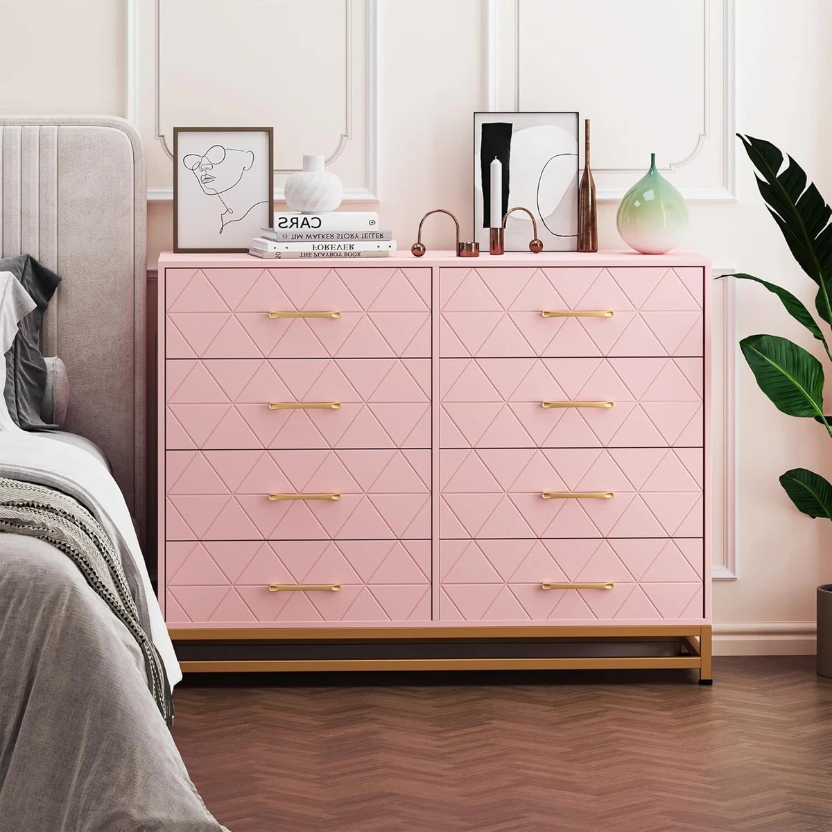 open lace back dress Modern Farmhouse 6-Drawer Dresser – Max and Lily main image 0