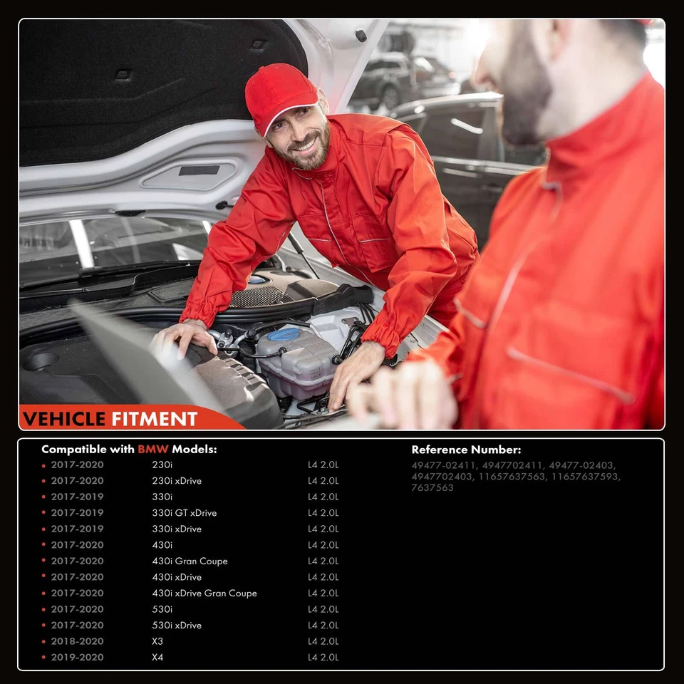 Turbocompresor para BMW 230i xDrive 330i GT xDrive 430i Gran Coupé L4 2.0L Foto 3 de 4