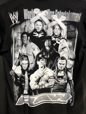 WWE- World Wrestling Entertainment Raw T-shirt | eBay