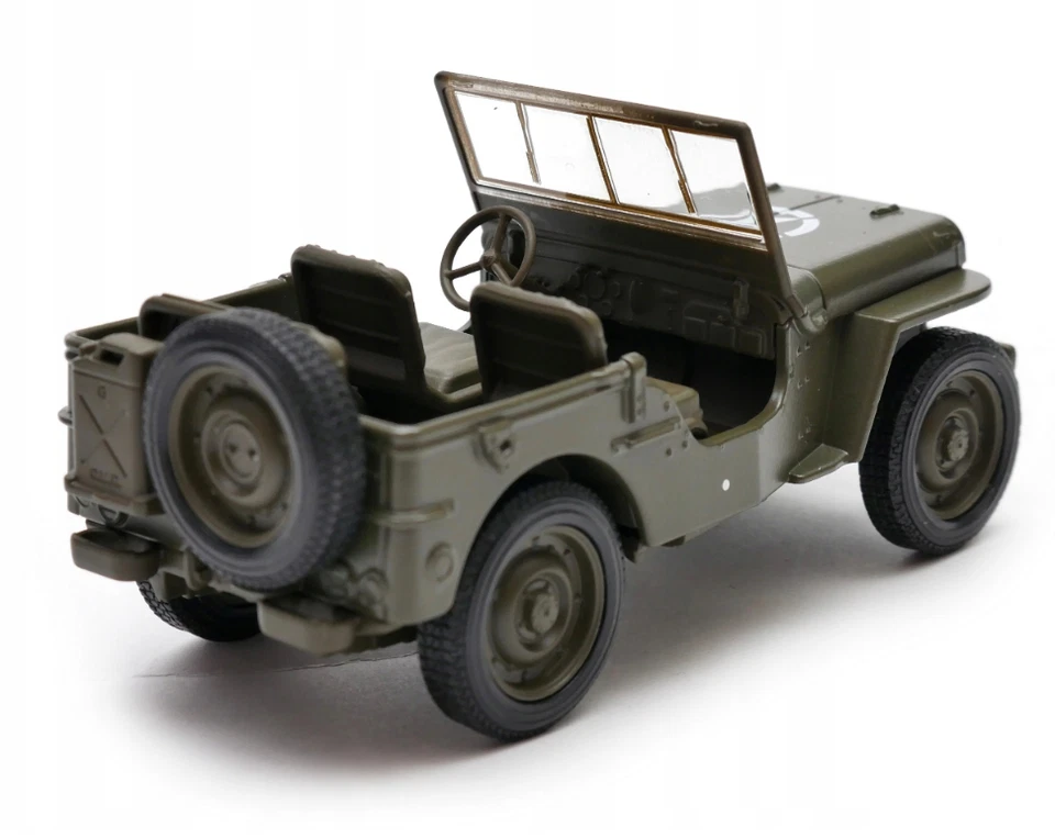 1941 Jeep Willys American Military Car Model Diecast Toy 1:34-1:39 Scale Welly - Image 2 of 4