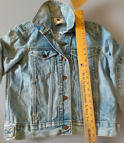 CALVIN KLEIN Jacket Womens Small Denim Jean Trucker Vintage 1970s Made USA - Picture 8 of 10