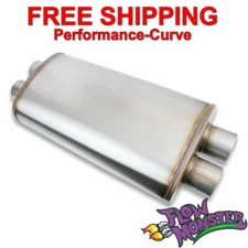 FlowMonster Stainless Performance Muffler 3" Dual  3" Dual 12599-FM