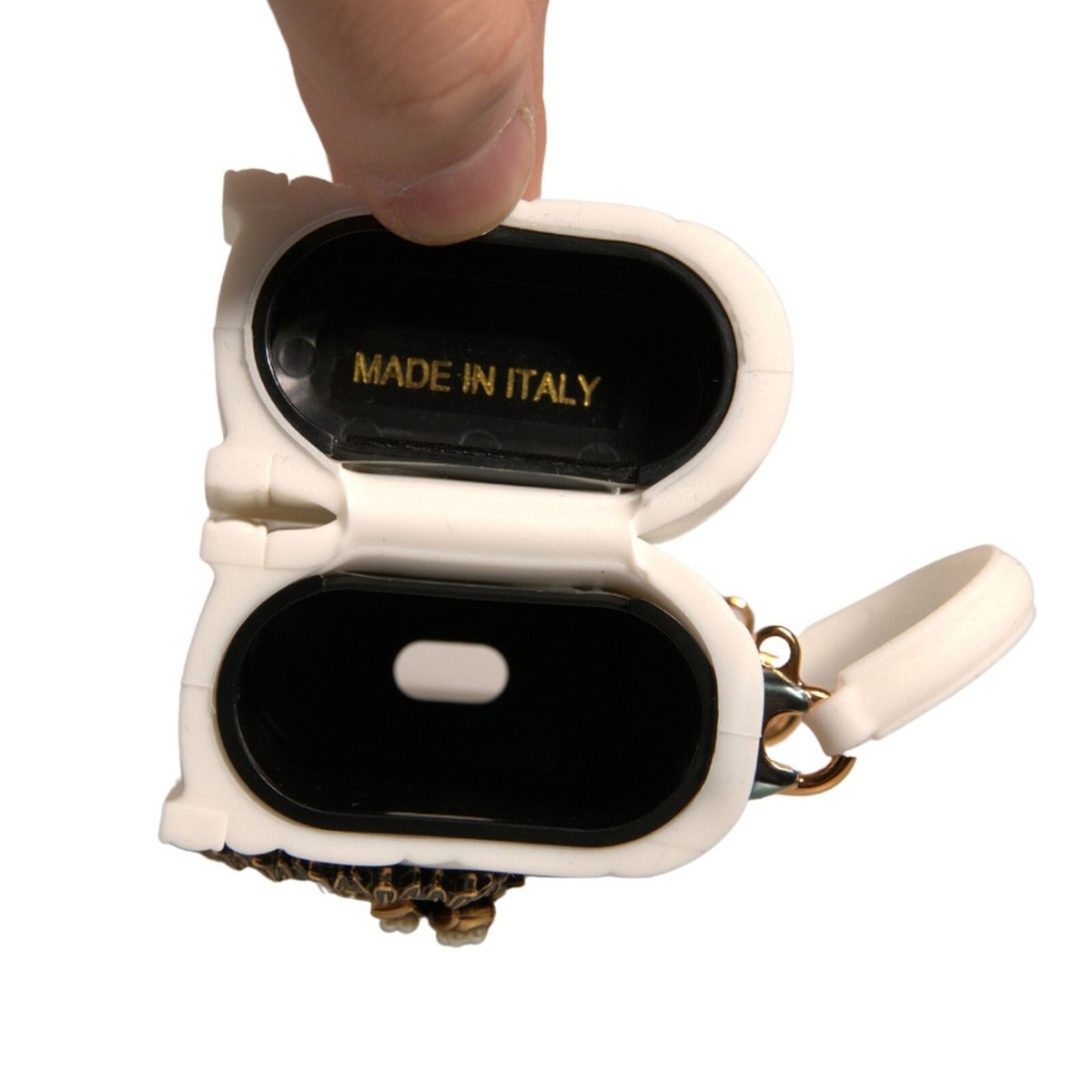 DOLCE & GABBANA Airpod Case White Silicone Devotion Heart DOLCE & GABBANA Airpod Case White Silicone Devotion Heart