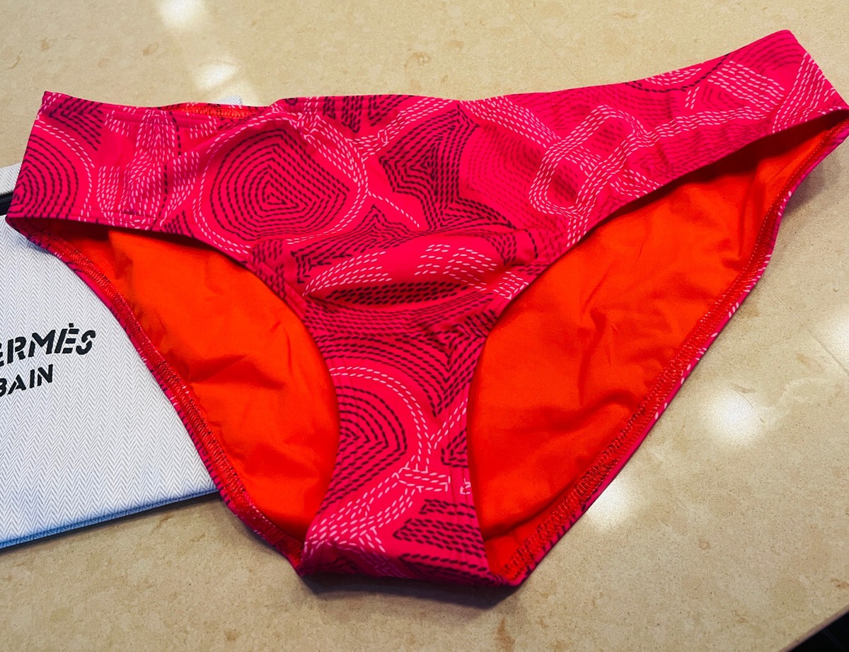 『Rosa』 HERMES ミュールBikiniビキニ 35! HERMES BAIN Bikini Bottom WARREN 57 PINK ROSE FLASH Large 44