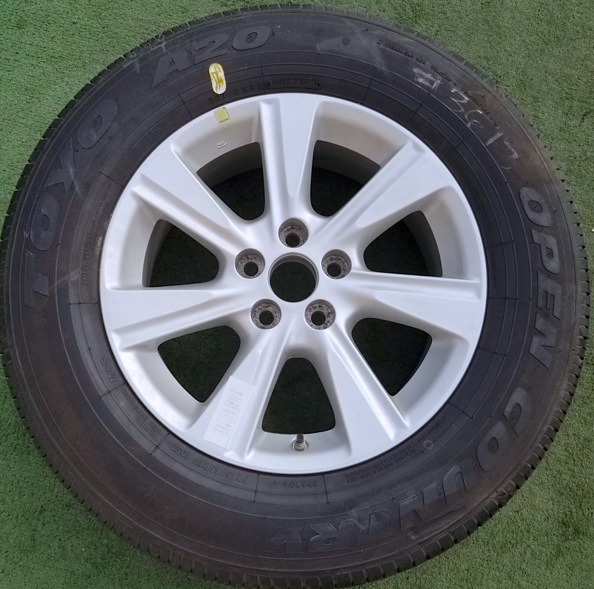 TOYOTA Continental ARS5-B 本体 Factory Toyota Highlander Wheel Tire Spare OEM Full-Size Sienna