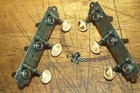 Vintage RARE 1947 3x3 Harmony Kay Silvertone Wavery Guitar Tuners Luthier Parts