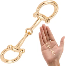 Scarf Ring Clips Buckles for Women, Wide Band Chunky Chain Scarf Clasp, Alloy Ti