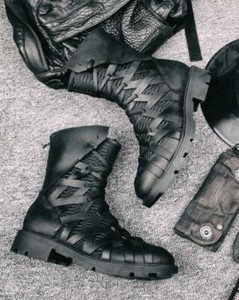mesh combat boots
