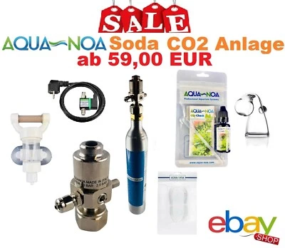 Mega Angebot! AQUA-NOA Aquarium CO2 Anlage Komplett Set für Soda Flaschen
