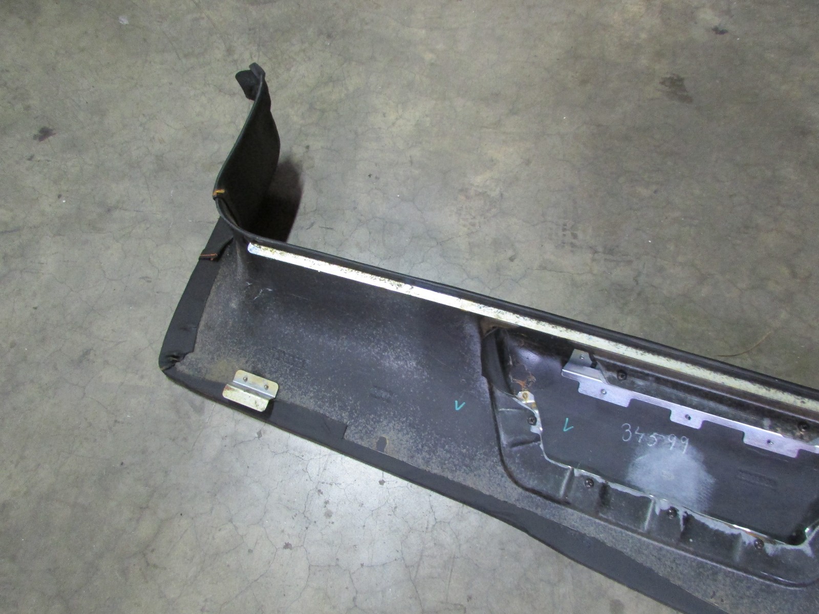 Lamborghini Murcielago, RH, Right Sill Cover Panel, Black Leather, P/N 418854888