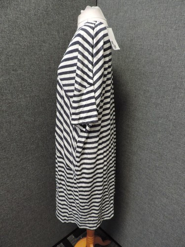 ME + EM Stripe Slouchy T Dress Navy/White UK XXL LN044 NN 04 - Picture 2 of 6