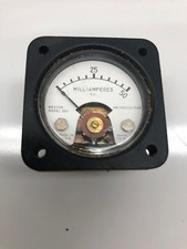 WESTON MODEL 2511 MILLIAMPERS GAUGE MILITARY SURPLUS