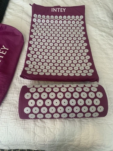 Acupressure Mat Pillow Set & Travel Bag Massage Muscle Pain Relief Acupuncture