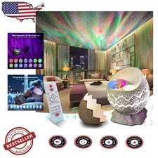 Galaxy Projector Night Light w/ Bluetooth 5.1 Speaker & White Noise