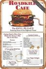 Retro Vintage Metal Tin Sign Roadkill Cafe Menu Retro Poster Sign Poster for Hom