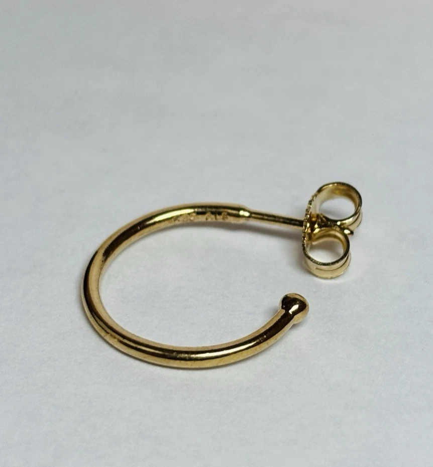 Pandora 14K Yellow Gold Hoop Earring ***SINGLE*** - Image 2 of 4
