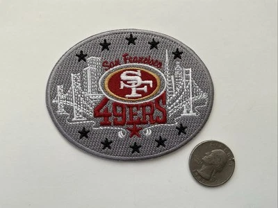49ers Embroidered- Iron On Vintage Patch 3.5” X 2.5”