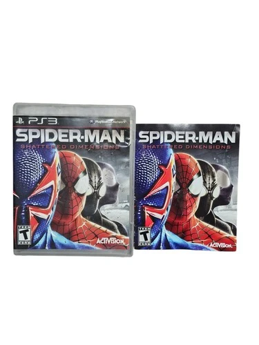 Spiderman: Shattered Dimensions PS3 Sony PlayStation 3 Case And Manual Only 