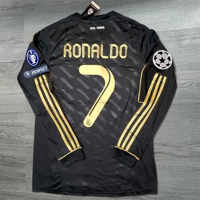 ADIDAS Real Madrid 2011-12 Away Long Sleeve Shirt RONALDO NO.7 - UCL EDITION (S-XXL)