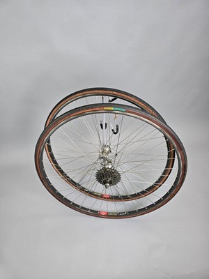 Laufradsatz Mavic MA40 Shimano 600 EX 6 Fach wheel set clincher 80s Rennrad