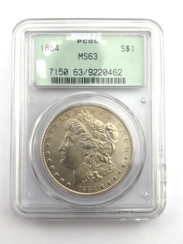 1884 Morgan Silver Dollar PCGS MS63