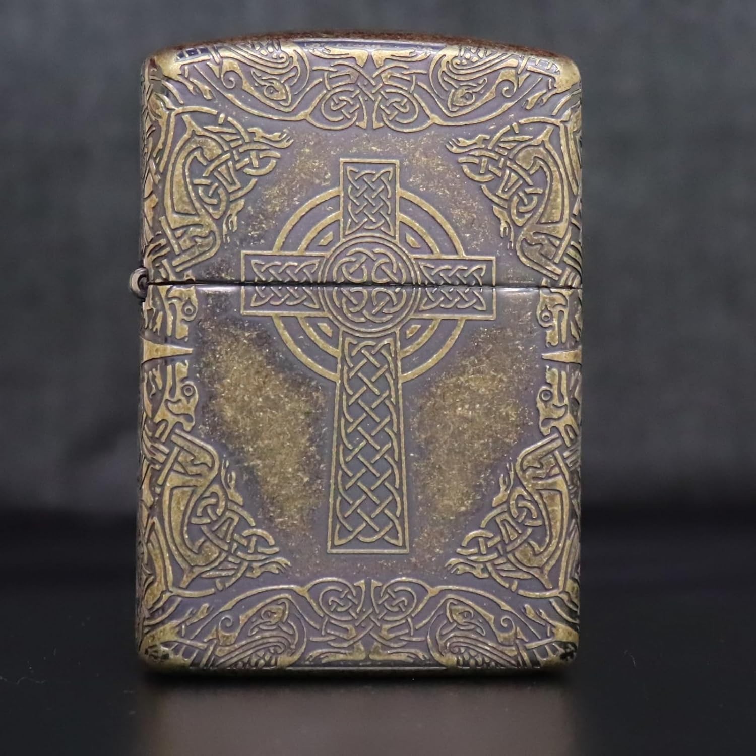 ZIPPO/Armor ZIPPO Armor Celtic-CRS-BIB Celtic Cross Brass Ibushi Barrel