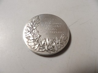 Médaille en ARGENT 950/1000ème Pensionnat St Laurent LAGNY Décernée