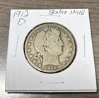 1912-D 50C Barber Half Dollar