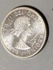 1964 UNC Canadian Silver Dollar,80% Silver,Charlottetown, Quebec