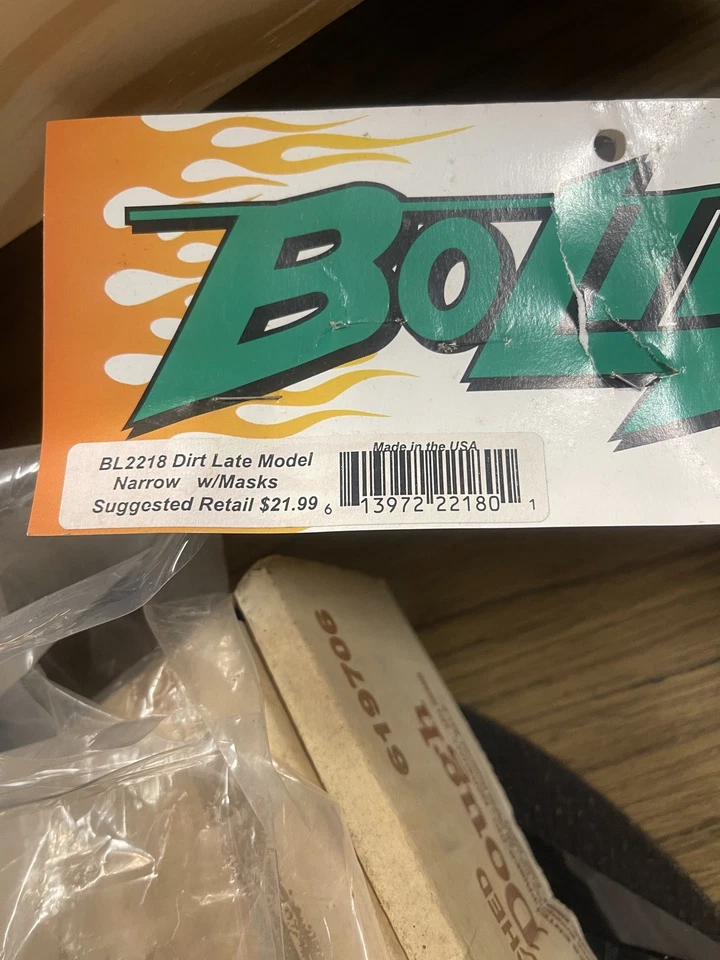 Vintage BOLINK Dirt BL #2218 Modified Non Painted Clear Body Shell UNUSED - Image 3 of 3