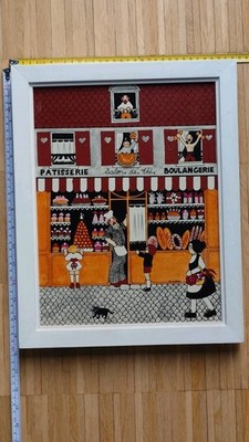 Naive Malerei, Montmartre,PARIS, Öl auf  Leinen