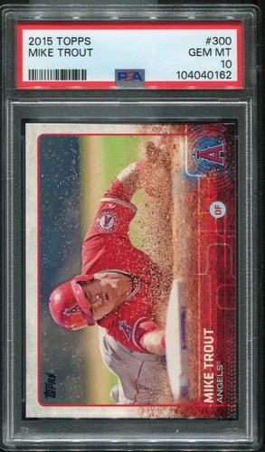 2015 Topps #300 Mike Trout PSA 10 Gem Mint