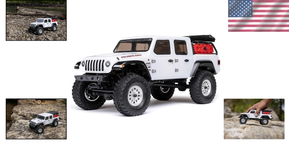 Durable RC Jeep Gladiator Crawler - 1/24 Scale, 4 Wheel Drive, Complete Kit - Image 2 of 4