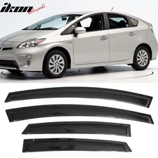 Fits 10-15 Toyota Prius Acrylic Window Visors Smoke Sun Rain Vent Guard 4Pc Set