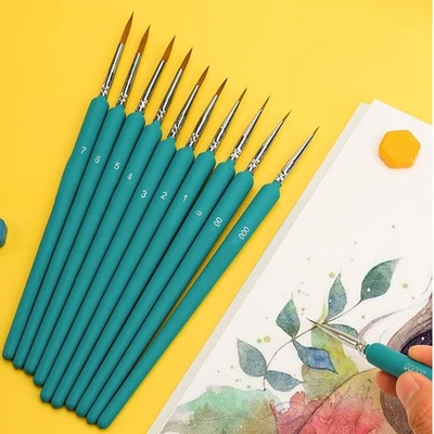 Malerei Vorräte Linienbürste Pinsel Streichen 11pcs/set 18-19,6 Cm Bürsten - Bild 1 von 4