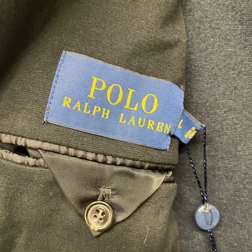 Polo Ralph Lauren Blazer Mens L Black Knit Preppy Classic Collegiate Cotton image 4