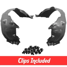 Left & Right Side Fender Liner Set w/ Clips For 2018-2024 Toyota Camry L LE XLE