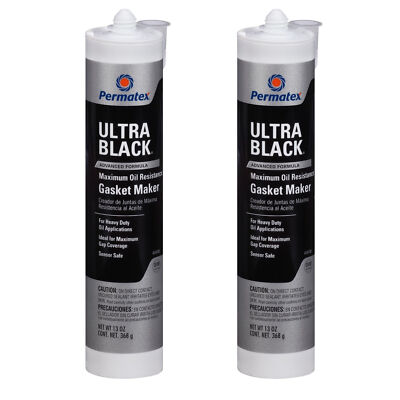 Permatex Set of 2 Ultra Black Maximum Oil Resistance RTV Silicone Gasket Maker