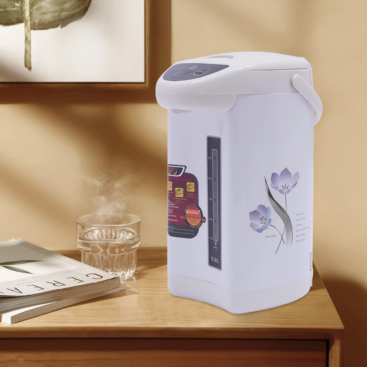 4L Instant Heating Hot Water Boiler Dispenser Tea Coffee Maker Urn Kettle Heater