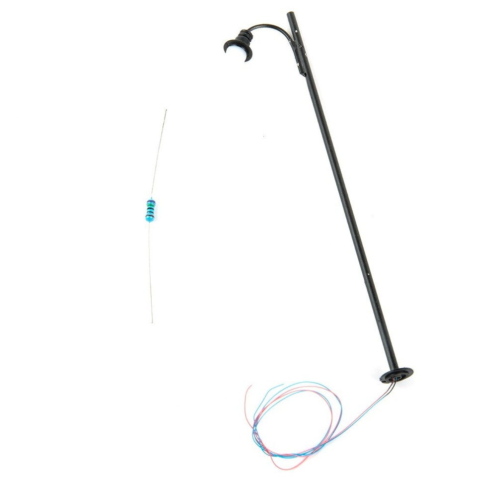 Gdfnmogo Modelleisenbahn Lichter Set 5-teilig - LED Gittermast Lampen Für H0 Spurweite 1:87