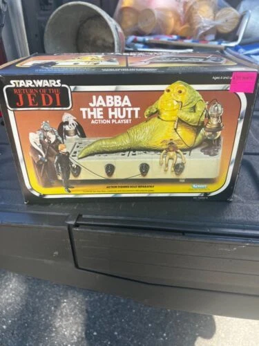 Figuras de ação Kenner conjunto de jogos Jabba the Hutt e acessórios