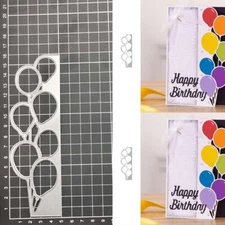 Balloon Border Crafts Metal Cutting Dies Scrapbook Blade Punch Stencils Mold DIY