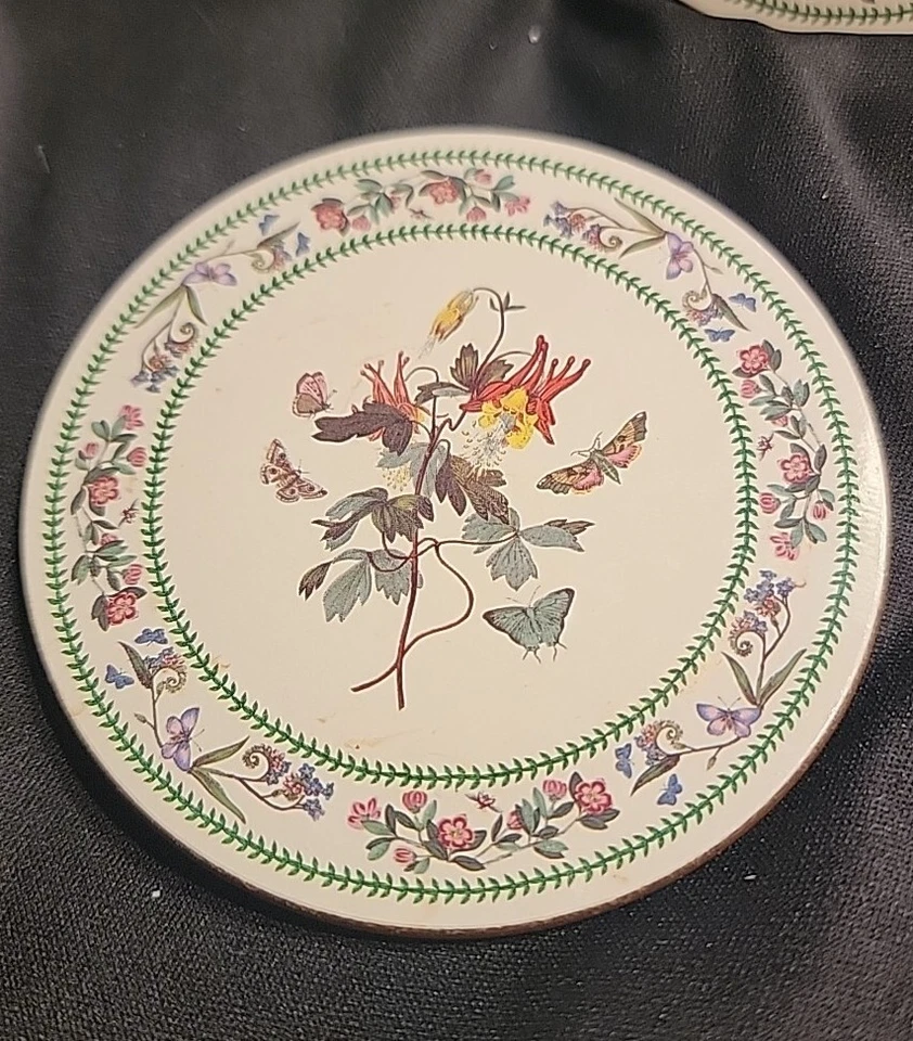 Juego de 6 posavasos con respaldo floral botánico Portmeirion Foto 2 de 4