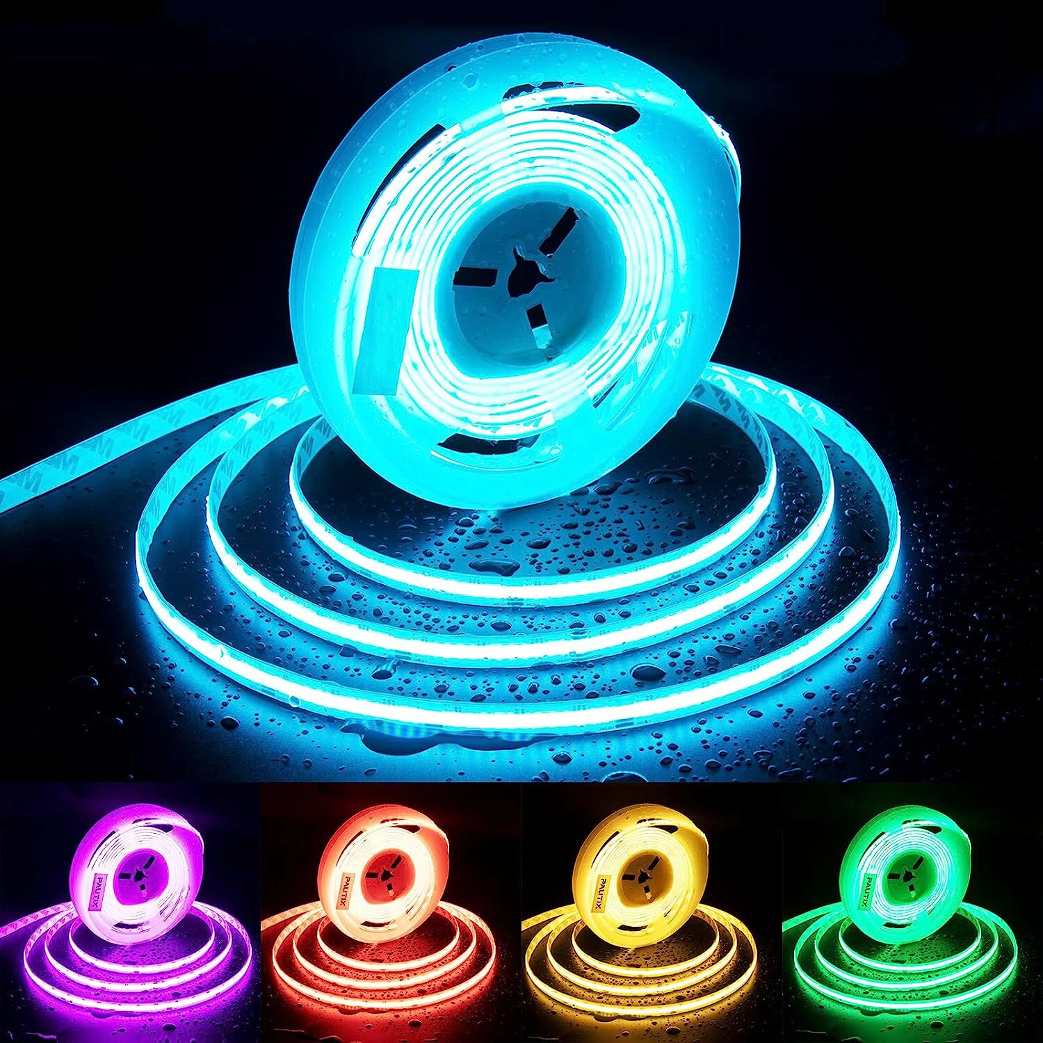 5M COB LED Strip Light 12V 24V 384LEDs/M High Density Flexible Led Tape Lights